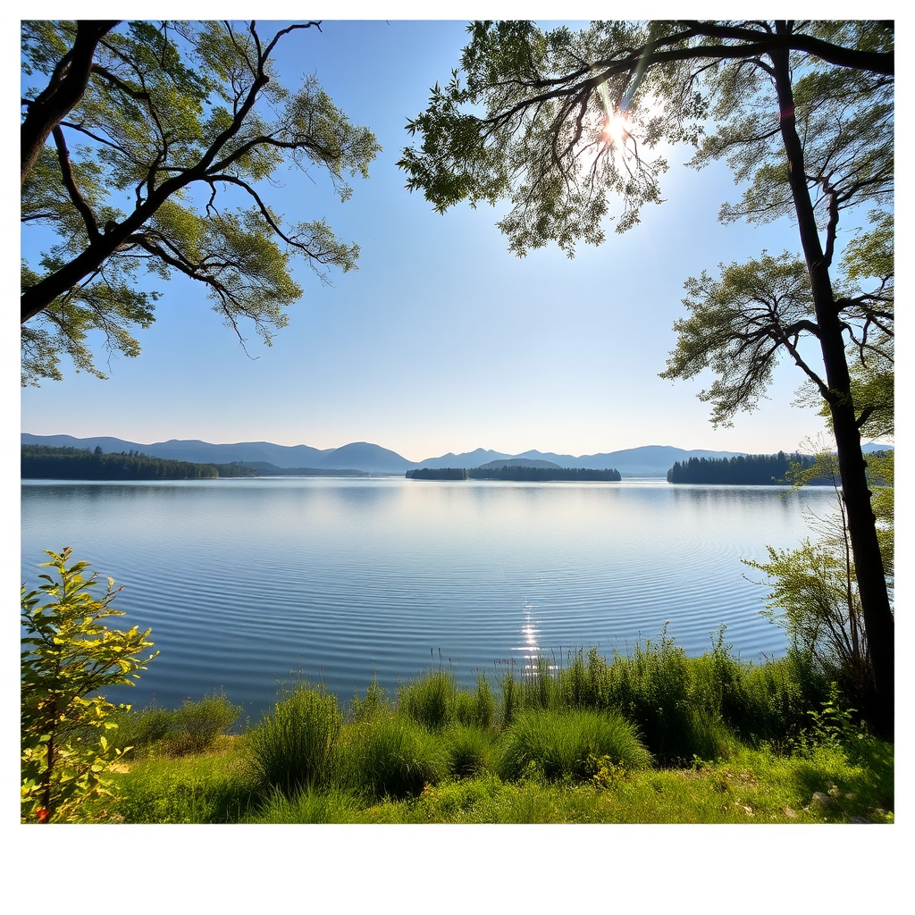 Serene natural landscape for breathwork meditation